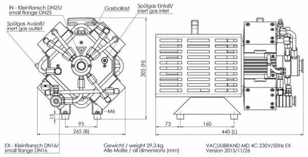 Vacuubrand MD 4C EX