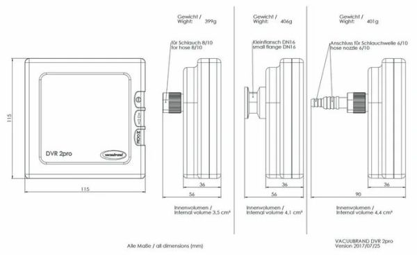 Vacuubrand DVR 2 Pro | Vakum Göstergesi