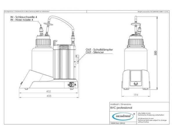 Vacuubrand BVC Profesyonel | Sıvı aspirasyon sistemi